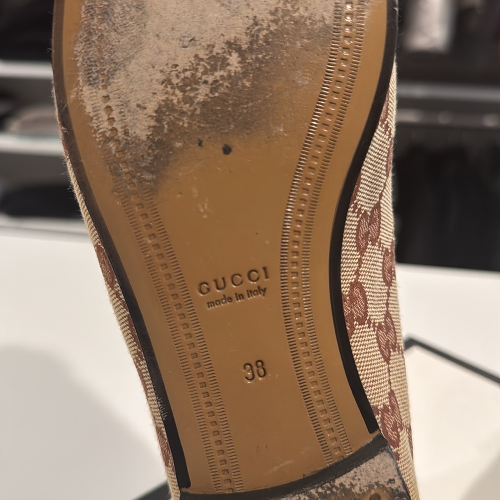 Gucci WOMEN'S GUCCI JORDAAN LOAFER size 38 - Picture 4 of 9